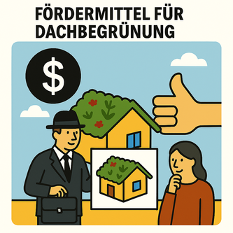 Fördermittel für Dachbegrünung Beratung zur Förderung von Dachbegrünungen in Baden‑Württemberg: Ein Fachberater von Dachbegrünung Schäfer unterstützt Kundinnen und Kunden aus der Region, darunter Ortenaukreis, Freiburg, Karlsruhe und Stuttgart, bei der Planung, Angebotserstellung und Prüfung der Voraussetzungen für kommunale und landesweite Förderprogramme. Das Bild zeigt ein Beratungsgespräch über Zuschüsse für extensive und intensive Dachbegrünungen, inklusive Anforderungen der Bauämter.